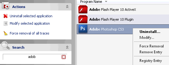 do i need the disc to uninstall adobe photoshop cs3 mac