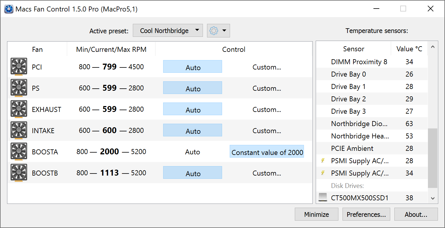 Fan - control fans on Apple computers, also on Windows via Boot Camp