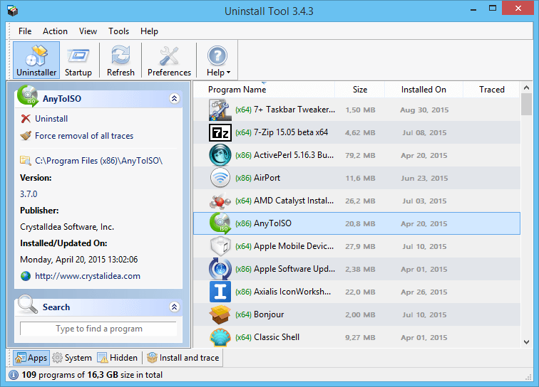 for windows download Uninstall Tool 3.7.3.5717